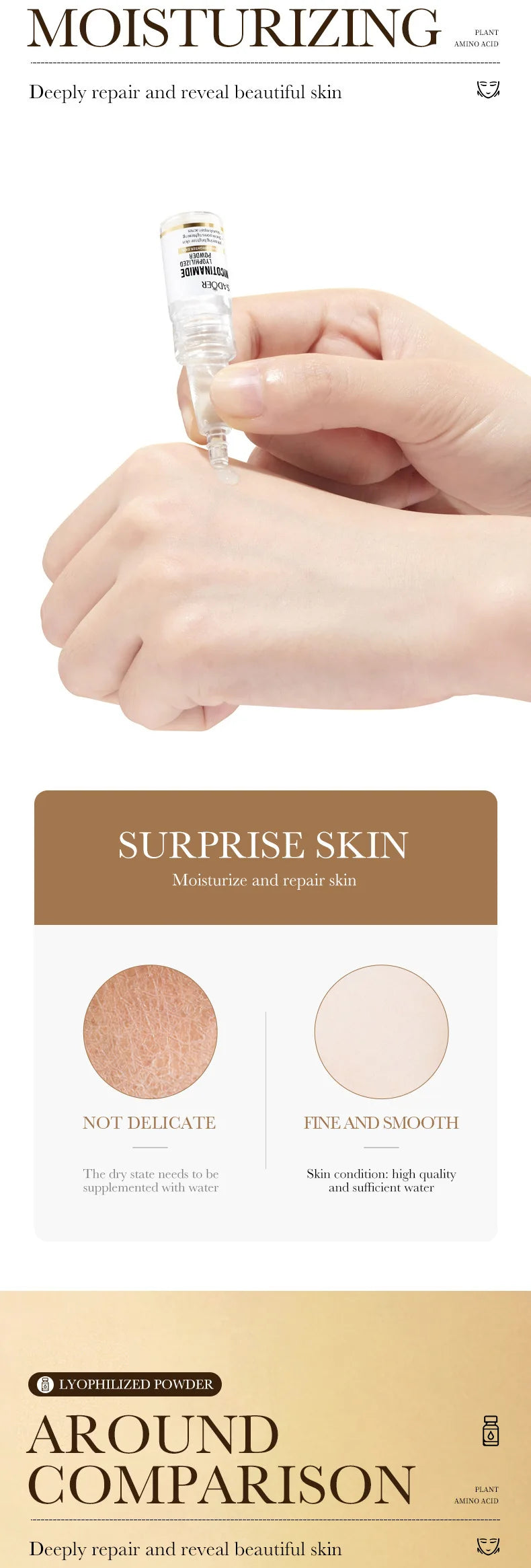Ampoules of Niacinamide for Whitening and Tightening of Pores